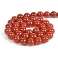 thumbnail image 5 of 90 cuentas de piedra sueltas espaciadoras redondas de cornalina natural de 0.157 in para hacer joyas de 15.5 pulgadas, 1 hebra (cornalina, 0.157 in, 90 cuentas), 5 of 5