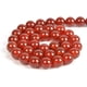 thumbnail image 5 of 90 cuentas de piedra sueltas espaciadoras redondas de cornalina natural de 0.157 in para hacer joyas de 15.5 pulgadas, 1 hebra (cornalina, 0.157 in, 90 cuentas), 5 of 5