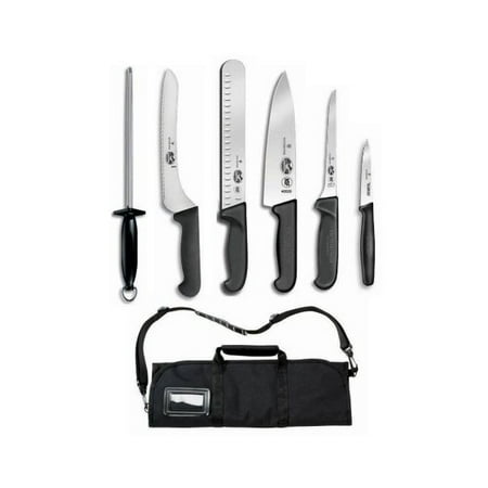 Victorinox Forschner 7 Pc Fibrox Deluxe Culinary Knife Roll