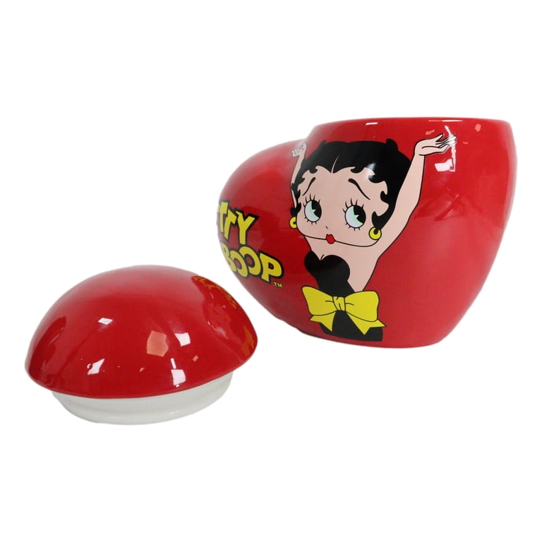 High Quality Betty Boop Heart Shaped Ceramic Cookie Jar - Vintage