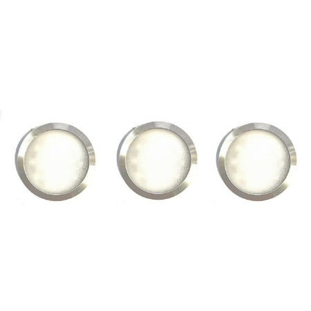 

Favorite Monkey LED Hardwired Under Cabinet Puck Light Kit 4000K Daylight White 3 Pack