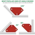 thumbnail image 2 of Welding Magnet Holder Set For Professional Welders, Secure Positioning With Strong Power Magnetic Tools At 45, 90, And 135 Degrees, Ideal For Quick Assembly In Metalwork Jobs, 2 of 5