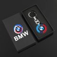thumbnail image 4 of Llavero con logotipo de coche de cuero/metal 3D, accesorios para interiores de automóviles para BMW E46 E90 E60 F30 F10 X1 X2 X3 X5 X4 X6 X7 G30 G20, 4 of 5