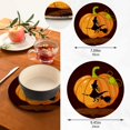 thumbnail image 3 of SKYSONIC Halloween Pumpkin Witch Cute Pot Holders Trivets, 2 Pcs Heat Resistant Trivets, Cotton Thread Weave Mats for Hot Pads Pans Pot Bowl Teapot for Kitchen Decor, 3 of 7