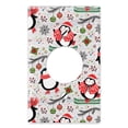 thumbnail image 1 of WIRESTER 1-Gang 1.406-Inch Hole Device Telephone/Cable Blank Receptable Wall Plate Cover, Penguins Ornaments Christmas, 1 of 6