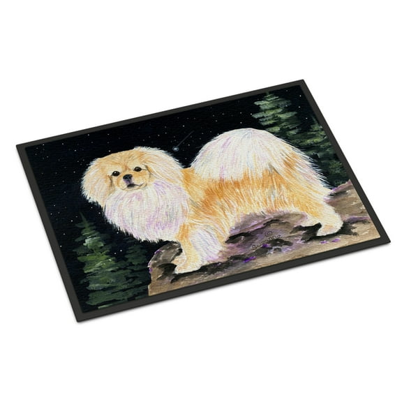 Starry Night Tibetan Spaniel Door Mat Doormat