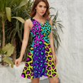thumbnail image 5 of Leopard 80s Dress Fashion Beach Long Dresses Female Party Printed Sundress, 5 of 7