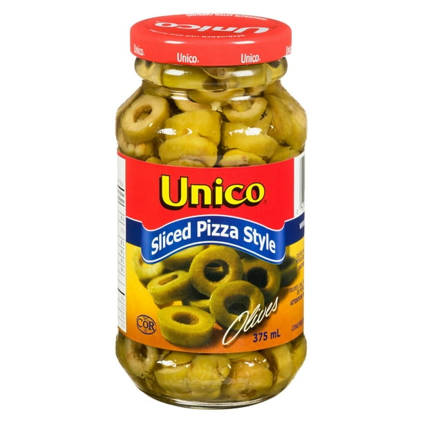 Olives tranchées pour pizza d'Unico 375 ml