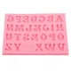 thumbnail image 1 of Molde de silicona alfabeto 26 letras rosa hecho a mano herramienta de molde DIY, 1 of 14