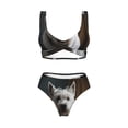 thumbnail image 4 of Daiia Dog Wrapped in Towel 1 Women's Bikini Set Two Piece Swimsuit High Waisted Bikini Adjustable Straps Bikini Perfect for Beach, Pool, and Summer Vacation-Medium, 4 of 9