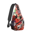 thumbnail image 2 of Invader Zim Crossbody Bag Casual Sling Backpack Chest Bag Multipurpose Crossbody Shoulder Bag Hiking Daypacks, 2 of 9