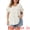 White, variant on Women's Plus Summer Tops V Neck Ruffle Sleeve Floral Casual Blouses 1X Black