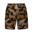 thumbnail image 4 of Lsque Mens Swim Trunks Leopard Print Pattern - Bathing Suit Compression Liner - Beach Swim Shorts Swimwear - (S-3XL) - Stretch Quick Dry -Large, 4 of 9