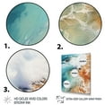 thumbnail image 3 of Designart "Beach Photo Calm Tide V" Nautical & Beach Floater Framed Canvas Print, 3 of 7