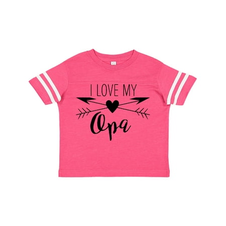 

Inktastic I Love my Opa heart and arrows Gift Toddler Boy or Toddler Girl T-Shirt