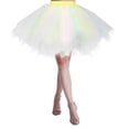 thumbnail image 3 of DuoJiaJ Women's Tutu Mini Skirts Layered Adult Party Dancing Skirt Vintage Princess Puffy Skirts,White XL, 3 of 3