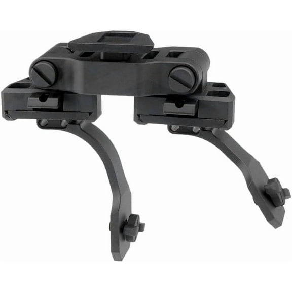 PVS-14 Dual NVG Bridge Mount, Adjustable Dovetail Versatile Night Vision Goggles Adapter, Integrated Night Vision Scope Helmet Mounting System, for Dual Binocular & Single Monocular PVS-14, Black