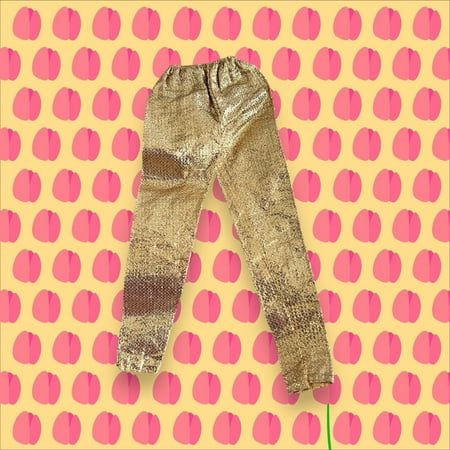 Lol Surprise doll OMG Bartz Pants Golden Dream #1874 Gold Metallic 1980 Doll Clothes Tights
