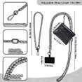 thumbnail image 4 of Correa de teléfono con cartera XANGNIER ajustable antirrobo negra, 4 of 7