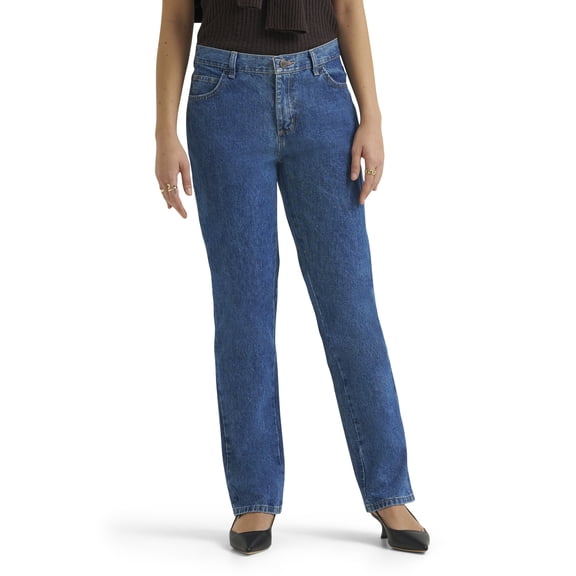 Lee® Women's All Cotton 31" Relaxed Straight Leg Denim Jeans
