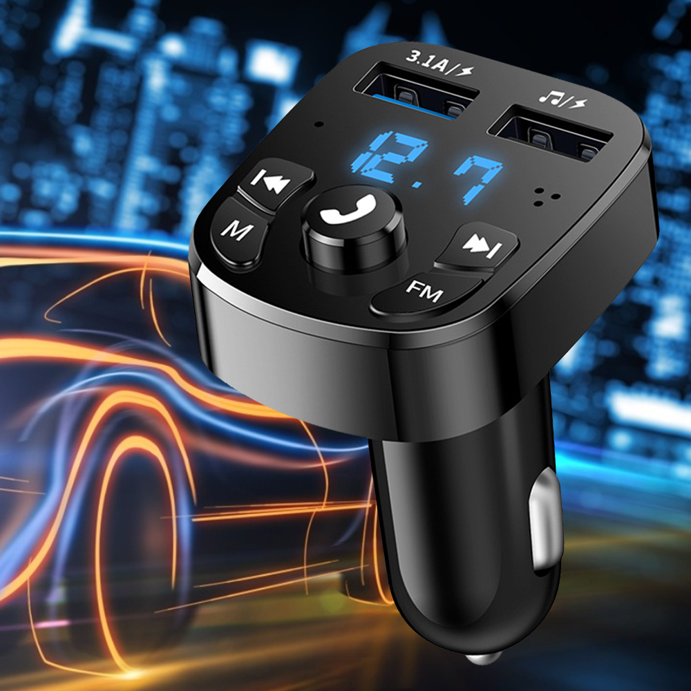 Sutowe Handsfree Call Car Charger Wireless Bluetooth Transmitter Radio