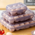 thumbnail image 2 of Durable PP Eggs Organizers Clear Design Easy Cleaning Kitchen Essential, 2 of 9