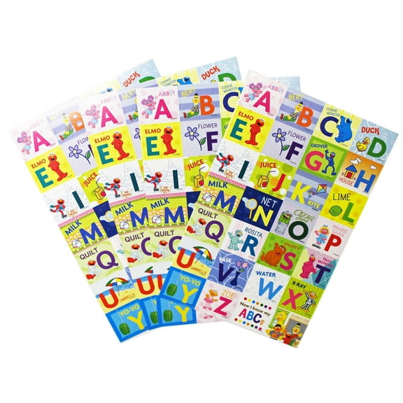 Sesame Street Now I Know My Color Stickers (32 Stickers) -Elmo Educational Sticker