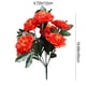 thumbnail image 3 of Peonía artificial con purpurina | Arreglo floral de plástico de 7 cabezas para decoración del hogar | 50 cm de alto | Rosa, rojo, amarillo, naranja, morado y blanco, 3 of 6
