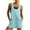 Light Blue, variant on Short Dungarees For Women Adjustable Shoulder Straps Sleeveless Rompers with Front Pocket Maternity Jumpsuit Beige M