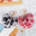 thumbnail image 3 of LAICAIW Fluffy Keychain, Pom Pom Keyring fur keychain Soft Plush Keychain Furry Keyring Faux Fur Keychain for Bag Car Room, 3 of 7
