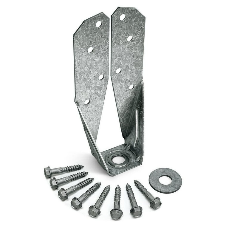 Simpson Strong-Tie ZMax 7.03 in. H X 3.25 in. W 14 Ga. Steel Simpson Strong-Tie ZMax 7.03 in. H X 3.25 in. W 14 Ga. Steel