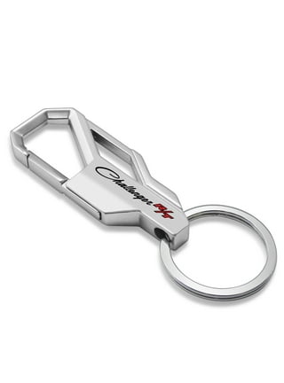 Dodge Challenger R/T Classic Gunmetal Black Snap Hook Metal Key Chain - Key  Chains