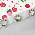 thumbnail image 4 of Manfei Cartoon Cherry Black Out Curtains for Teen, Pink Strawberry Print Curtains Pack of 2 (42x63 Each), Yummy Fruit Bedroom Curtains, Window Curtains Home Decor, 4 of 6