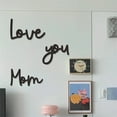 thumbnail image 6 of nvzhuang 3Pcs Mother's Day Decor Wooden Love You Mom Sign Wall Decorations for Home Holiday Party Supplies, 6 of 8
