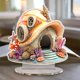 thumbnail image 5 of Decoraciones de Pascua, adornos de Pascua, regalos de Pascua, huevos de conejo de Pascua, decoración de escritorio de acrílico, decoración navideña, adorno hueco, artesanía paisajística., 5 of 9