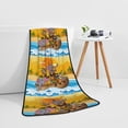 thumbnail image 5 of Zufioo Animals on Noah's Ark1 Print Coral Fleece Bath Towel 27x55 Inches, Absorbent and Quick-drying Bath Towel, Suitable for Adults and Children, 5 of 8