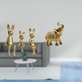 thumbnail image 2 of Figura decorativa en miniatura de conejo sentado, estatua de escritorio, estatua de , estatua de cerámica y resina, ideal para regalar o decor, 2 of 8