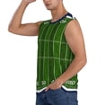 thumbnail image 3 of Fotbe American Football Field Men's Camiseta sin Mangas Estampada para Hombres, Playera Casual para Gimnasio, Entrenamiento, Playa-Small, 3 of 7