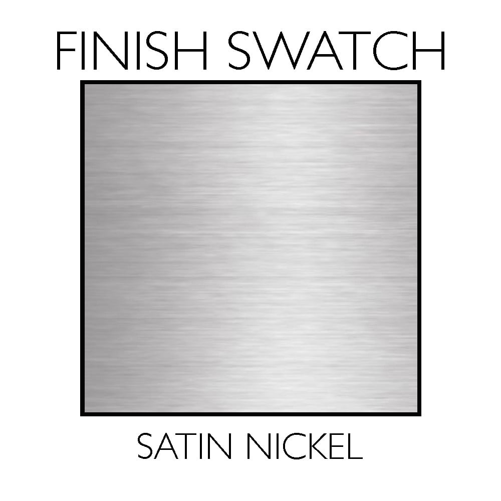 Design House Universal Full Lip Round Corner Strike Plate, Satin Nickel