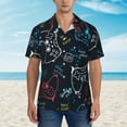 thumbnail image 4 of Easygdp Joystick Gamepad Men's Hawaiian Shirts Print Lapel Short Sleeve for Beach, vacation, party, casual occasions - X-Large, 4 of 9
