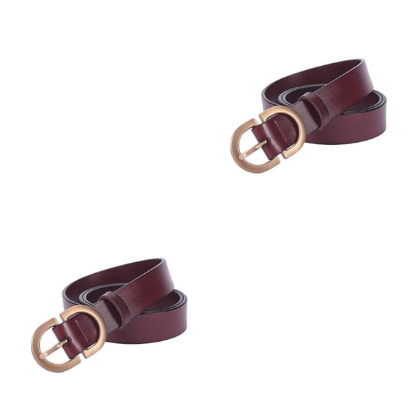 Cinturón informal Formal Qarigey para mujer negro ajustable