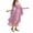Light Purple, variant on OSOLU Women Casual Dress Flowy O-Neck Holiday Vacation Dress With Ruffles Elegant Solid Color Everyday Wear Comfortable Dresses Birthday Sundress Dresses For Women 2025 Elegant Classy