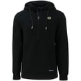 thumbnail image 2 of Men's Cutter & Buck Black Green Bay Packers Primary Mark Roam Eco Recycled Half-Zip Pullover Hoodie, 2 of 3