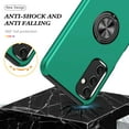thumbnail image 3 of K-Lion for Samsung Galaxy A50 Rugged Slim Case ,Ring Holder Shockproof Case All-Inclusive Lens Protection Phone Cover Support Car Mount Magnetic Stand for Samsung Galaxy A50 ,Darkgreen, 3 of 7
