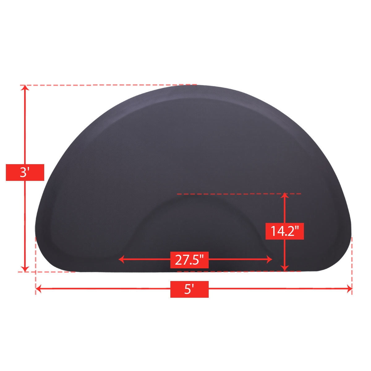 Comfort Mats Color 1 Kitchen Accessories Semi Circle 5x3 1 2