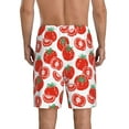 thumbnail image 4 of Lsque Hand Drawn Tomatoes Mens Sleep Pajama Shorts,Short Pajama Pants, Cotton Ultra-Soft Knit-X-Large, 4 of 9