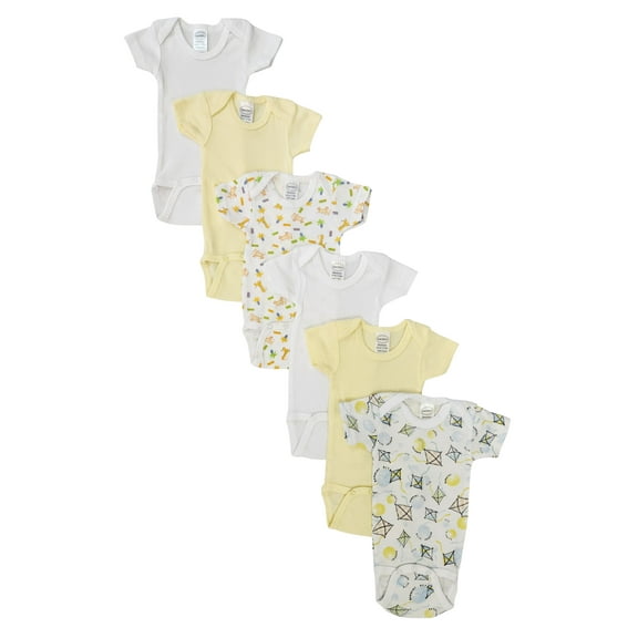Unisex Baby 6 Pc Onezies