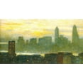 thumbnail image 1 of Manhattan's Misty Sunset-Hassam - CANVAS OR FINE PRINT WALL ART, 1 of 1