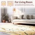 thumbnail image 2 of ODIKA 4'x6' Machine Washable Non-Slip Area Rug, Elegant Blade Grass Botanical Meadow Illustration High Traffic Rug, Beige, 185008, 2 of 7