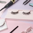 thumbnail image 2 of Realove 5 Pairs Fake Eyelash Natural Looking Transparent Stems Plastic Fiber Stylish False Eyelashes 26-27s, 2 of 5